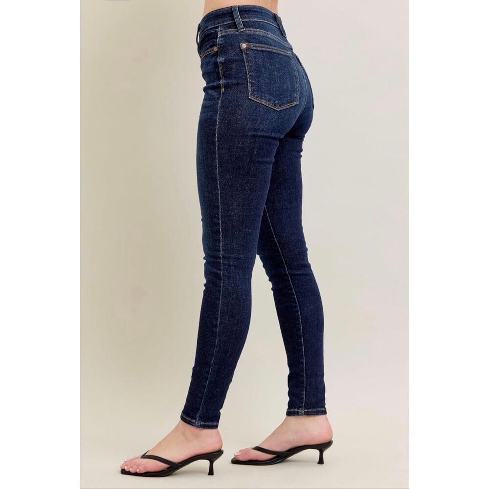 Judy Blue High Waist Skinny Fit Jeans 9/29 Dark Non Distressed